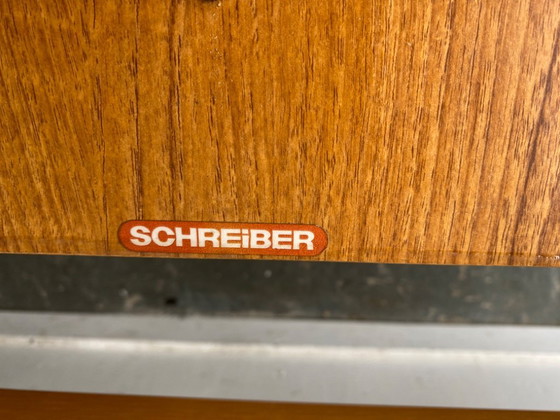 Image 1 of Mesa de comedor extensible de mediados de siglo de 1960 con 4 sillas de comedor de Schreiber Furniture