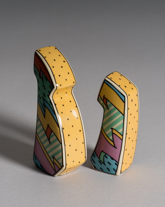 Image 1 of Dorothy Hafner pour Rosenthal Studio Linie, salière et poivrière "Flash", années 1980