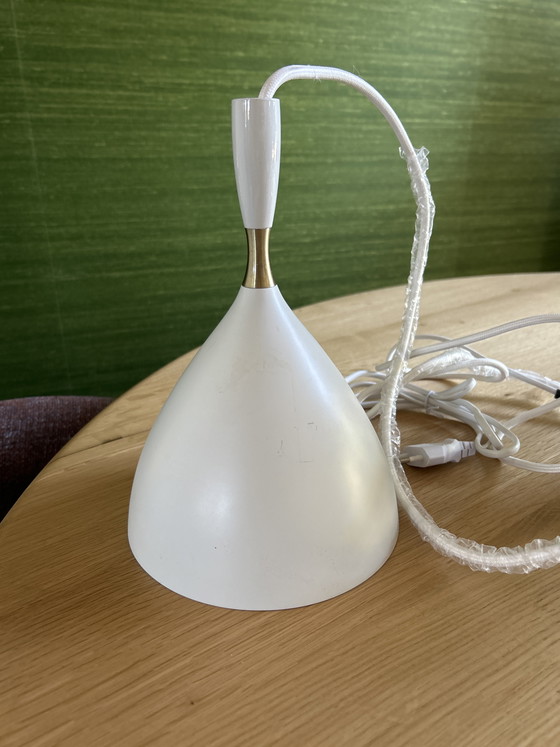 Image 1 of Northern Dokka Design Pendant Lamp – White & Brass