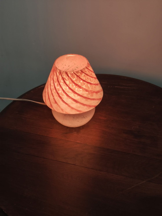 Murano Glas Pilzlampe 1970er – Tischlampen, Murano-Glas (photo 7 of 7)