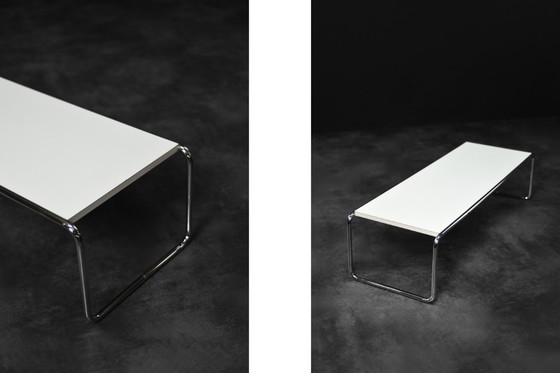 Image 1 of Niedriger Couchtisch der italienischen Mid Century Moderne Laccio Kiga von Marcel Breuer für Gavina, 1960er Jahre