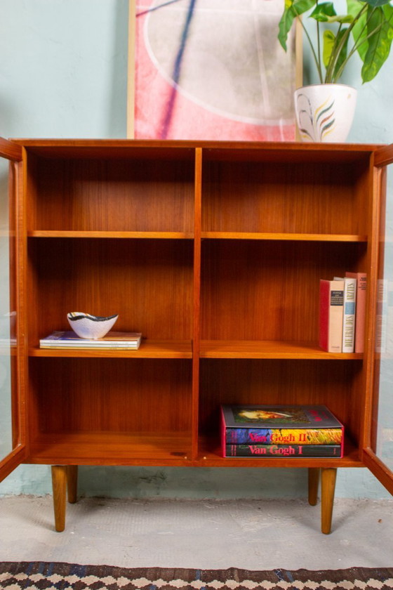 Image 1 of Vintage teak showcase chest of drawers sideboard highboard Danish