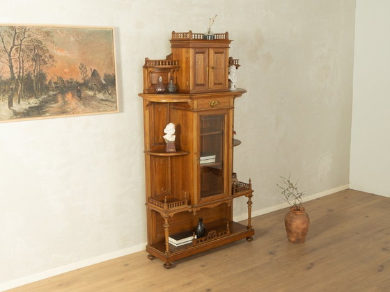 Antiker Gründerzeit-Hochschrank, um 1900 – Schränke, Glass, Wood (photo 4 of 12)