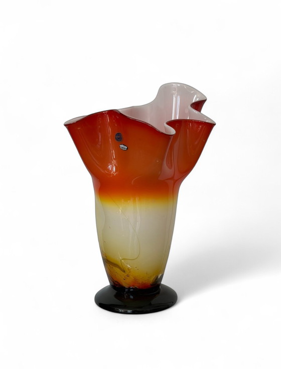 Image 1 of Vintage Italian Murano Flower Vase 1970