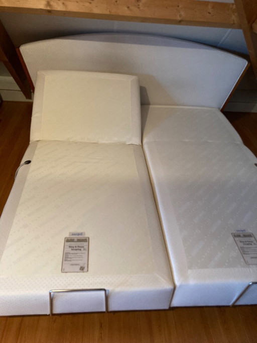 Sommier double Sleep & Dream, le meilleur de sa catégorie, avec tête de lit à charnières