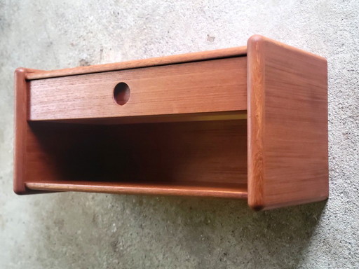 Meuble mural flottant vintage danois par Kai Kristiansen pour Vildbjerg