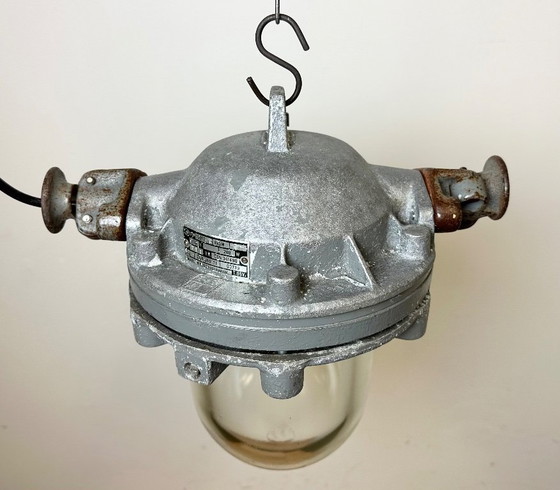 Image 1 of Dark Grey Cast Aluminium Explosion Proof Lamp , 1970s