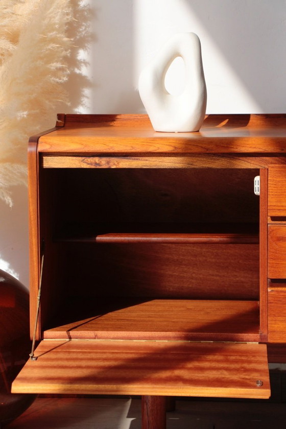 Image 1 of White Newton Teak Sideboard: Large “Petersfield” Sideboard