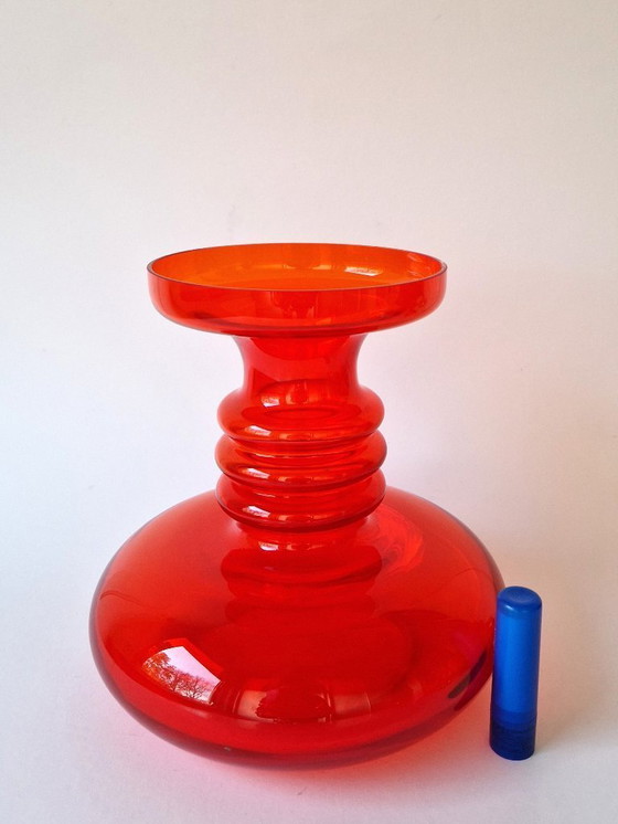 Image 1 of Riihimäki Glass - Zeldzame Carmen vase by Tamara Aladin
