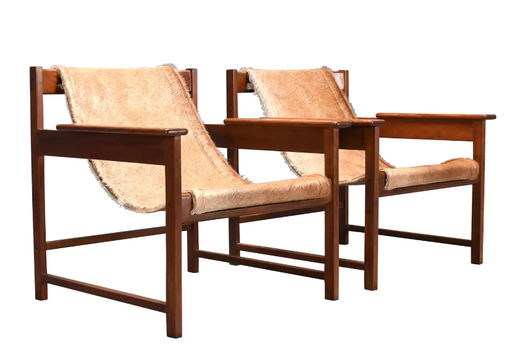 2x 'Lia' fauteuils van Sérgio Rodrigues