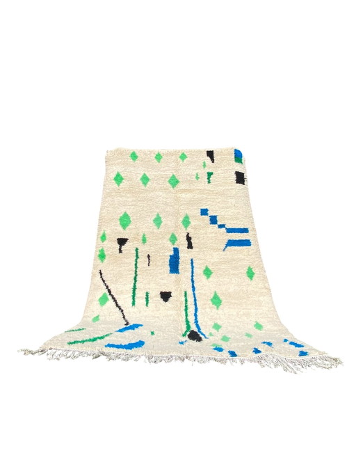 Tappeto berbero moderno – 250x150 cm – Fatto a mano nelle montagne dell’Atlante