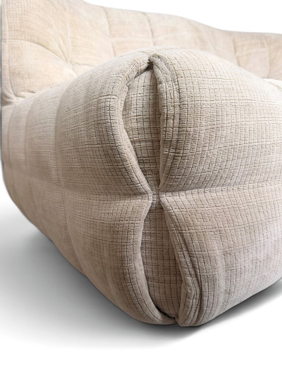 Divano Kashima 2 posti Michel Ducaroy, Ligne Roset, velluto ecrù – Divani 2 posti (photo 10 of 13)
