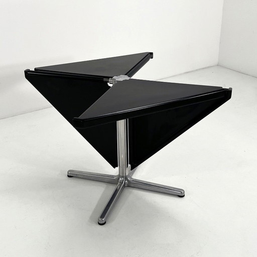 Black Plana Folding Table by Giancarlo Piretti for Castelli, 1970s