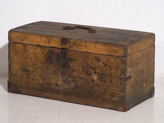 Small antique metal frame chest (c.1900) #3 – Chest of drawers, Rustic (photo 25 of 34)
