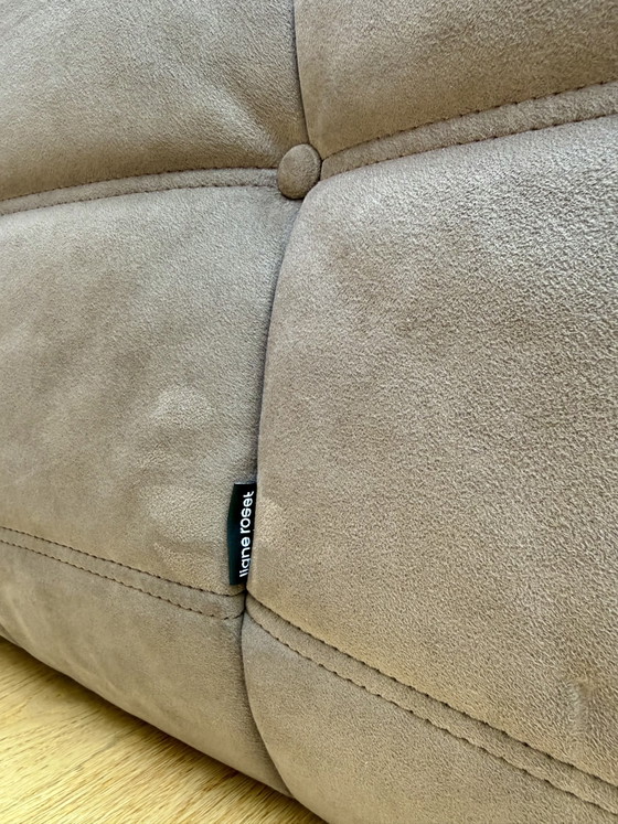 Image 1 of Original Ligne Roset Togo Sofa Set (2010) – 3-Seater & 2-Seater – Alcantara Praline – Excellent Condition