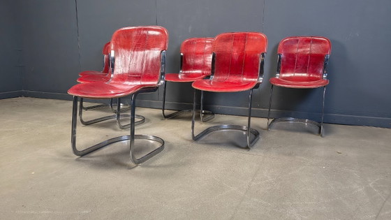 Image 1 of Vintage eetkamerstoelen van Cidue, set van 6, jaren 70