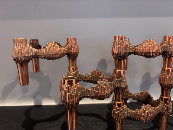 6 Bougeoirs Stoff Nagel Quist couleur cuivre, Bougeoirs et chandeliers, Métal, Marron (photo 3 sur 5)