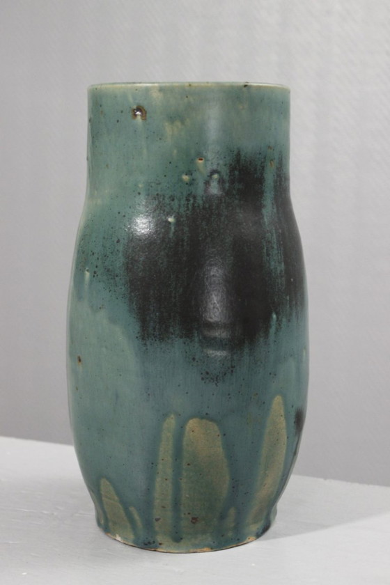 Image 1 of Lucien Arnaud in Saint-Amand en Puisaye - Large vase circa 1920, Carriès school