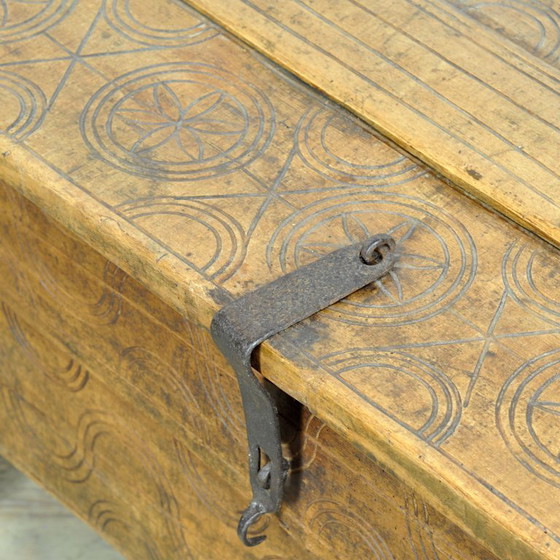 Image 1 of Antique Shepherd’s Chest, 1850’s