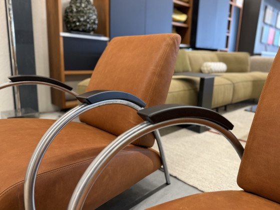 Image 1 of 2 Gelderland 5770 Lotus fauteuil bruin leer