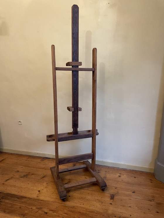 Image 1 of Large Antique Oak Easel French