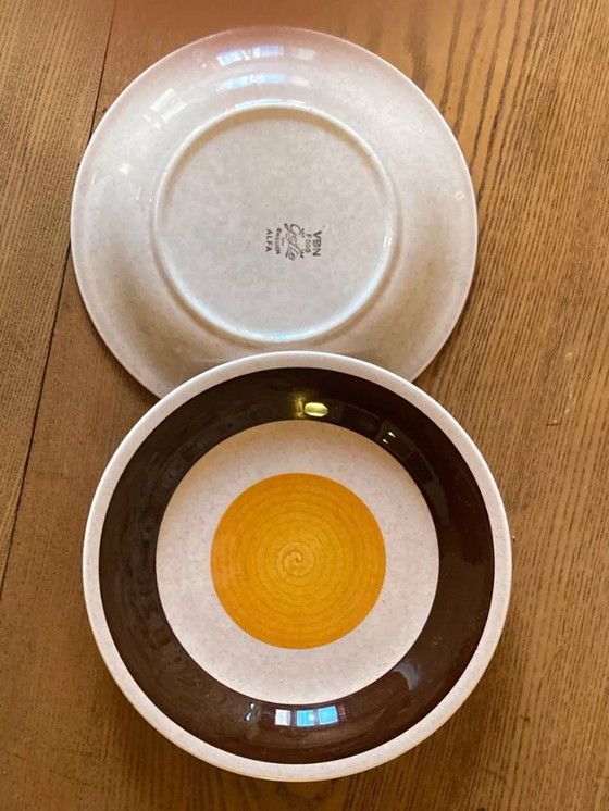 Image 1 of Pair of Vintage Swedish Gefle Plates