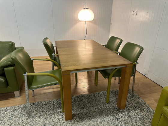 Image 1 of Complete Leolux Set Green | Sofa, Table, Chairs & Armchairs