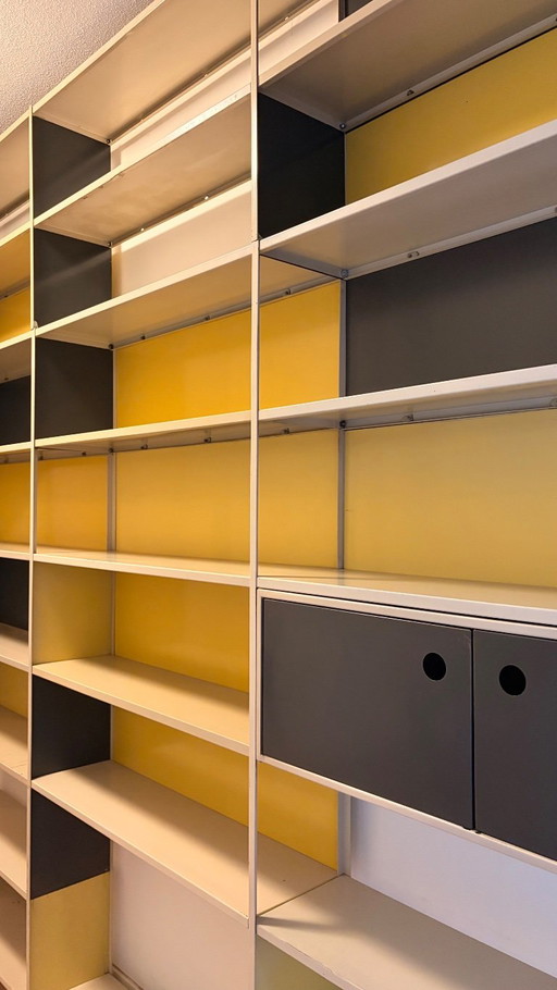 Friso Kramer Asmeta Modular Cabinet System Rare – boekenkasten, Metal (photo 2 of 9)