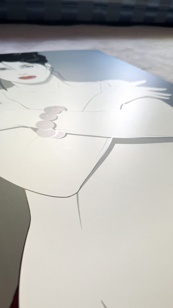 Image 1 of Patrick Nagel Poster des années 80 Lithographie Arms Crossed