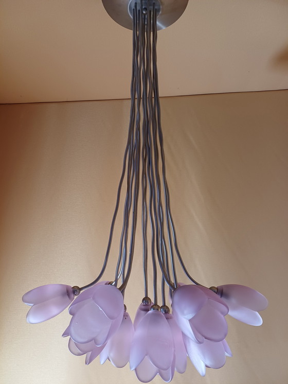 Image 1 of Lámpara de diseño Harco Loor 15 tulipanes morados