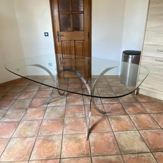 Image 1 of Table Boris Tabacoff pour CHRISTOFLE. 1970. Space age.