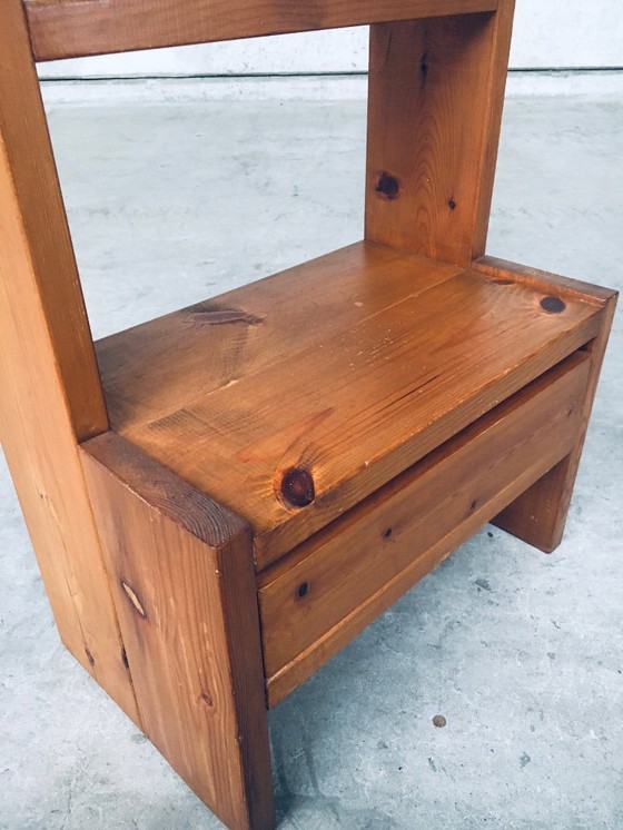 Image 1 of Midcentury Scandinavian Design Pine Bedside Table Set, 1960's Sweden