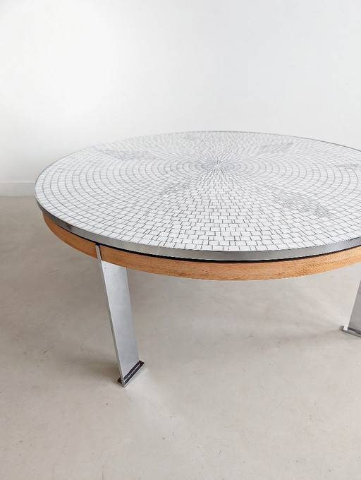 Mosaic Coffee Table by Berthold Müller Oerlinghausen 1960s 