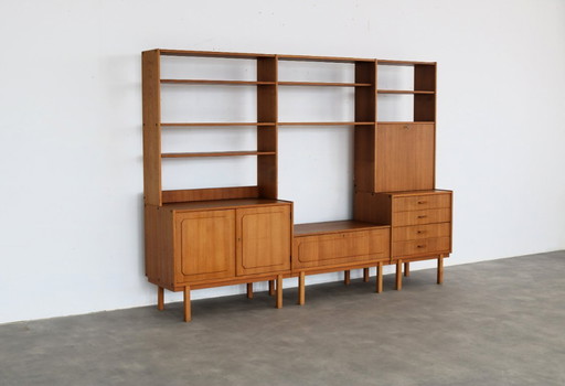 meuble mural vintage suédois en teck