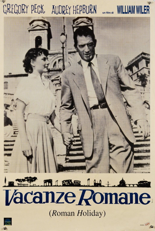 Vacanze Romane – 1953 Original Vintage Movie Poster – Mid-Century Modern – 100x67 cm – Paper