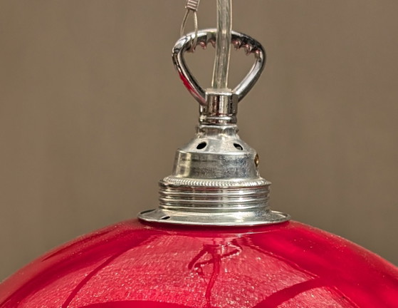 Glazen Kogel Hanglamp – Hanglampen, Iron, Plastic (photo 3 of 7)