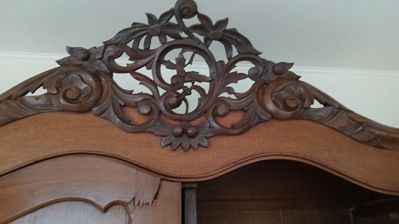 Image 1 of Antique Crown Cabinet