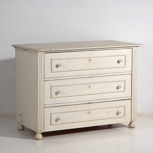 Commode blanche antique (c.1920) #40