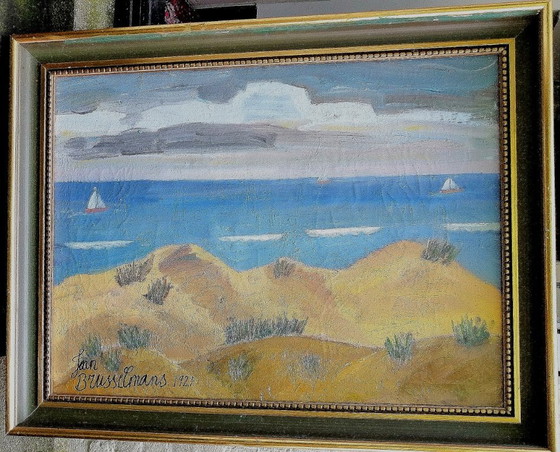 Jean Brusselmans 'Dünenlandschaft' Öl auf Leinwand – Gemälde & Zeichnungen, Canvas (photo 2 of 5)