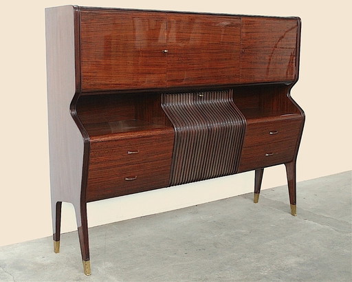 Kast in mahoniehout van Osvaldo Borsani