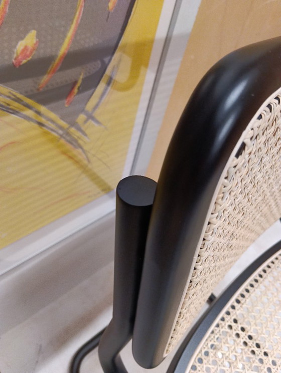 Image 1 of ALIVARMVSEVM 104. SET of 2 CESCA B32 Chairs (NEW) in Black Frame Limited Edition 