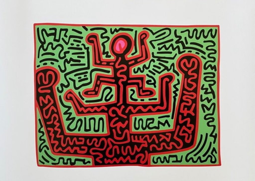 Keith Haring: "Untitled, KH07". Licensed by Artestar New York. In Excellent Condition.