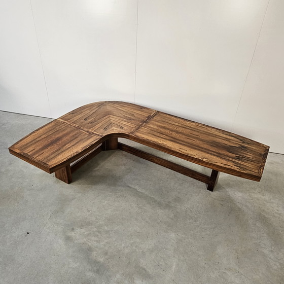 Image 1 of Table basse boomerang vintage en palissandre