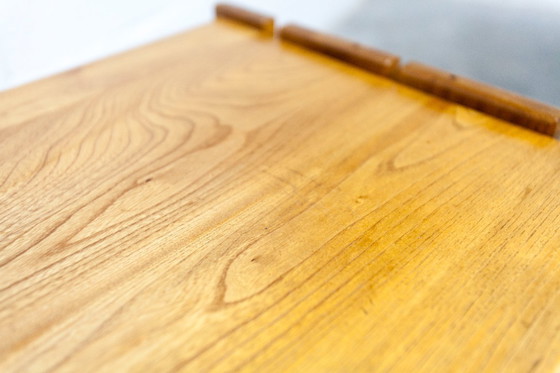 Image 1 of Mobile basso della Maison Regain, olmo massello, circa 1960, con cassetto