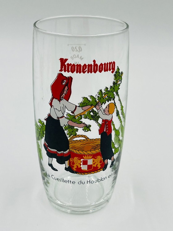 Set completo di 6 bicchieri Kronenbourg 'La Storia della Birra', Kronembourg, Bicchieri e caraffe, Vetro (foto 6 di 9)