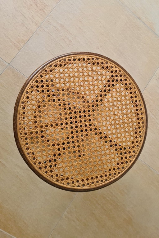 1x antique Austrian attributed "Thonet" piano stool beechwood.