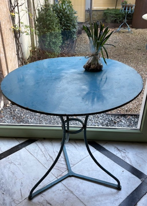 Antique French bistro table