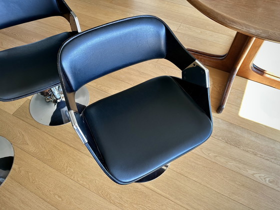 4x Rudi Verelst para sillas de comedor Novalux – Chrome, Wood (photo 3 of 11)