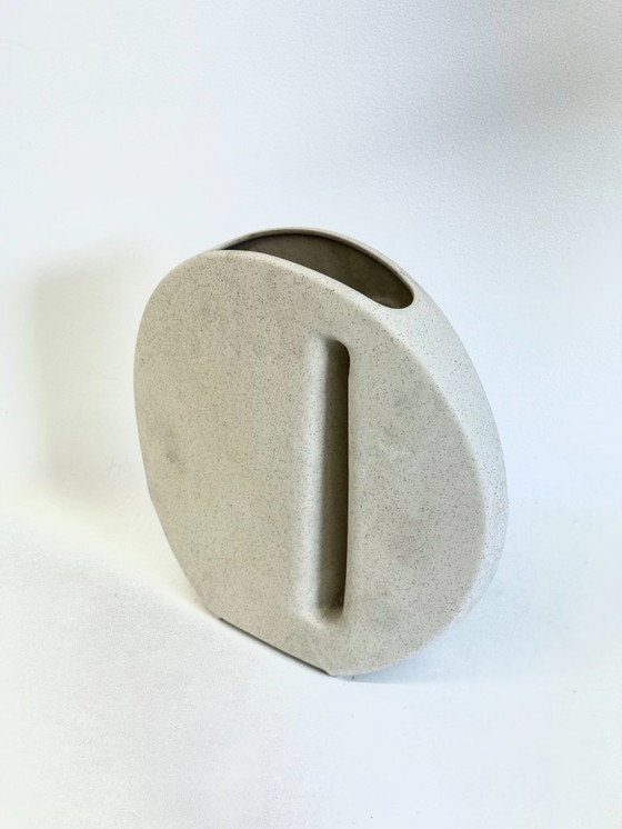 Image 1 of Keramieke vaas van Nereo Boaretto in gebroken wit