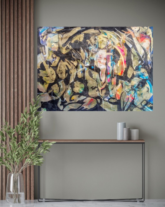 Acrylic painting #Catgold 80x110cm – joart, Paintings & Drawings, Canvas (photo 5 of 7)